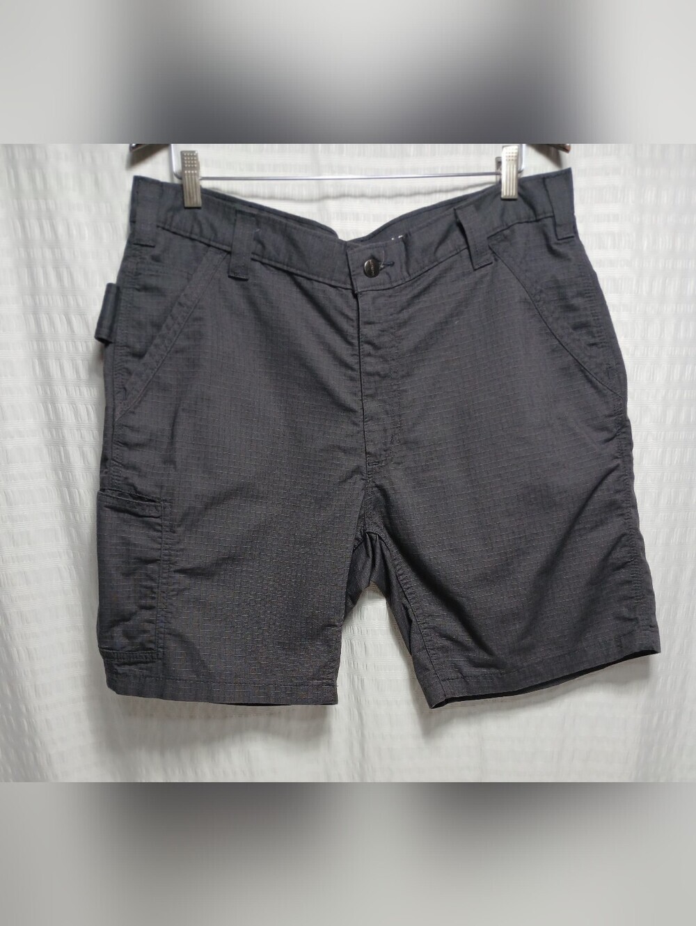 Carhartt Men's Force Relaxed Fit Ripstop 8.5 Inseam Charcoal Gray Shorts. 36